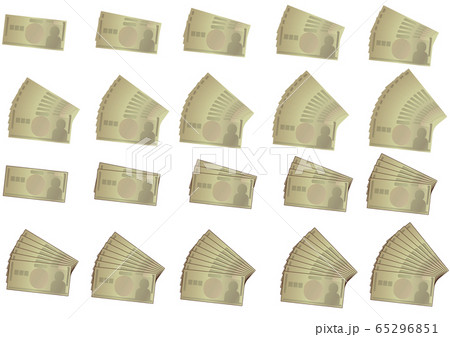 1万円から10万円のイラストセット 1万円から10万円のイラストセット 65296851