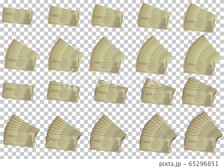 1万円から10万円のイラストセット 1万円から10万円のイラストセット 65296851