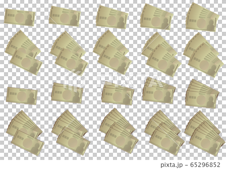 1万円から10万円のイラストセット 1万円から10万円のイラストセット 65296852