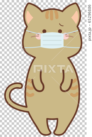 マスクをした猫のイラスト素材 [65296886] - PIXTA