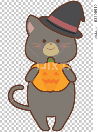 Black cat in Halloween costume Black cat in Halloween costume 65296910