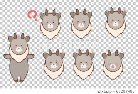 カモシカ顔バリエーションセット2 65297493