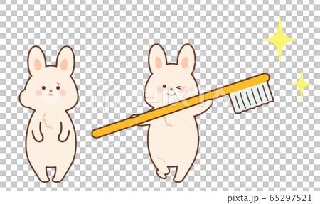 Rabbit and tooth decay rabbit set - Stock Illustration [65297521] - PIXTA