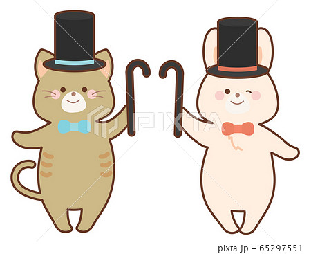 手品師のうさぎと猫　セット 65297551