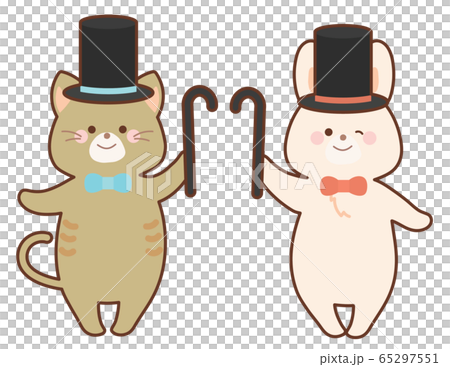 手品師のうさぎと猫　セット 65297551