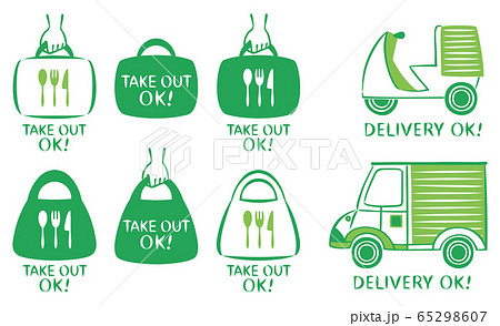 テイクアウト　デリバリー　アイコン 65298607