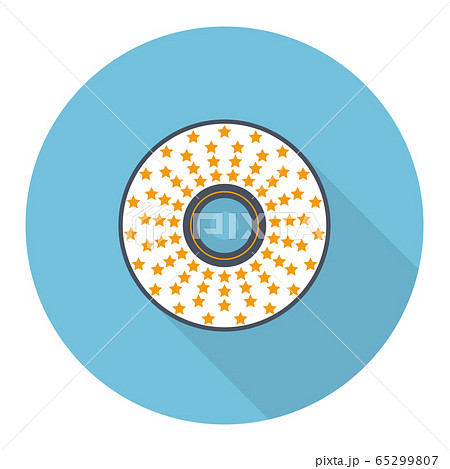 Flat CD, DVD disc vector illustration 65299807