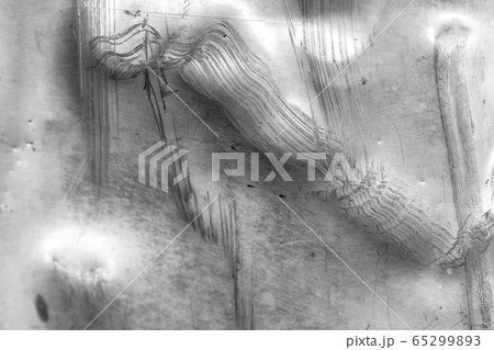 Old crumpled and scratched metal texture 65299893