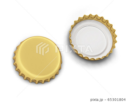 Blank bottle cap mockup 65301804
