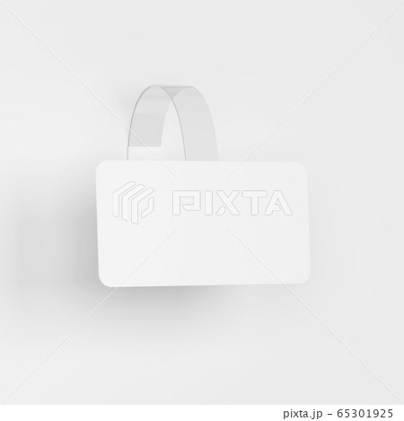 Blank wobbler tag mockup Blank wobbler tag mockup 65301925