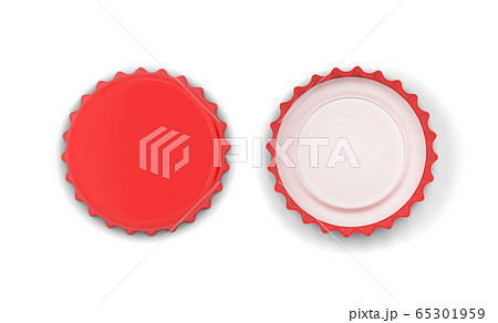 Blank bottle cap mockup 65301959