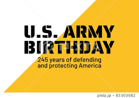 U.S. Army Birthdays. Holiday concept. Template for background, banner, card, poster with text 65303082
