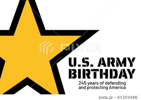 U.S. Army Birthdays. Holiday concept. Template for background, banner, card, poster with text 65303086