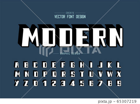 Shadow bold font and alphabet vector, Modern Typeface and letter number design, Graphic text on background Shadow bold font and alphabet vector, Modern Typeface and letter number design, Graphic text on background 65307219
