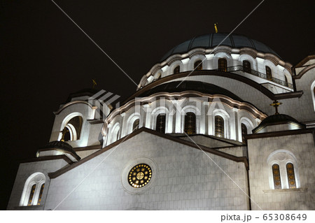 Saint Sava Church in Belgrade, Serbia at Night Saint Sava Church in Belgrade, Serbia at Night 65308649