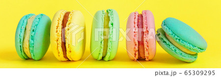French sweet cookie. Minimal food bakery concept. 65309295