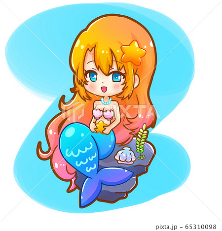 Mermaid Princess Stock Illustration
