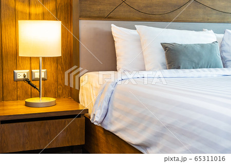 Pillow on bed decoration interior of bedroom interior Pillow on bed decoration interior of bedroom interior 65311016