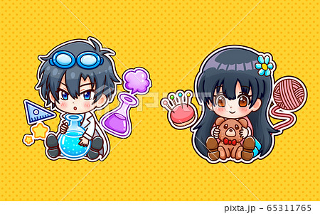 趣味に勤しむ男女 65311765