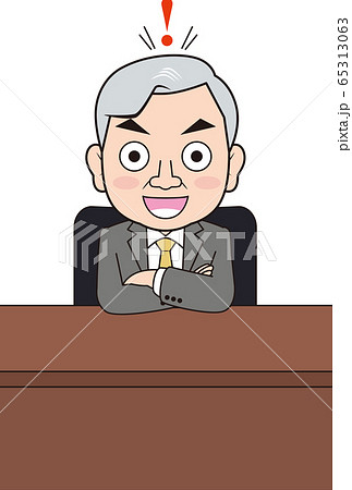 アイデアを思いついた男性社長 65313063