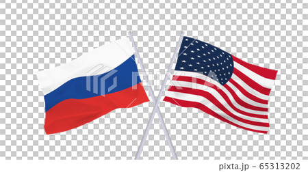 US-Russia flag 65313202
