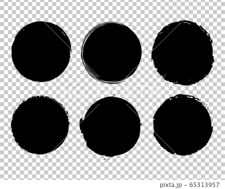 Analog wind circle illustration set Analog wind circle illustration set 65313957