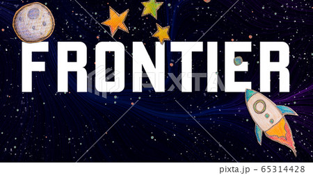 Frontier theme with a space background 65314428