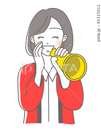 セール バーゲン 大決算セール 呼び込みのイラスト素材