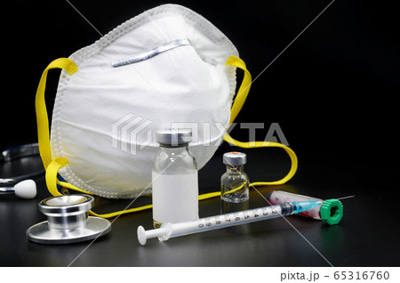 Medical healthcare concept. Diagnosis and cure of Coronavirus. stethoscope, blood test, mask and Medical healthcare concept. Diagnosis and cure of Coronavirus. stethoscope, blood test, mask and 65316760