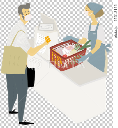 レジ　感染症対策 65318153