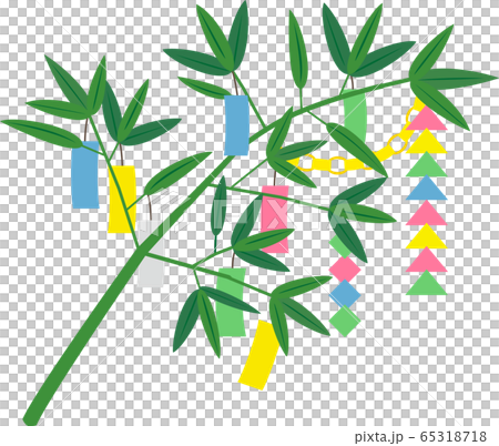 Tanabata material decoration bamboo bamboo 65318718