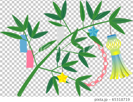Tanabata material decoration bamboo bamboo 65318719