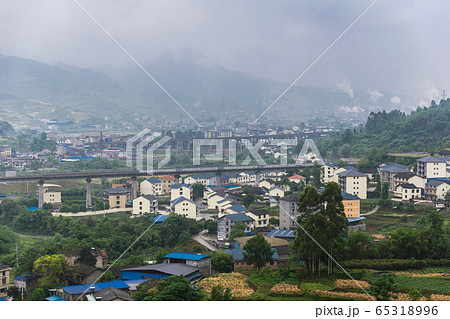 Beautiful view of country side from Wulong in Chongqing, China. 65318996