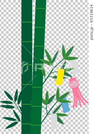 Tanabata material decoration bamboo bamboo Tanabata material decoration bamboo bamboo 65319614