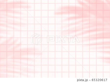 Pink tiles with shadows of palm leaves on the background. Pink tiles with shadows of palm leaves on the background. 65320617