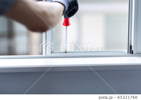 網戸の張替え　DIY 65321760