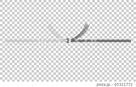 熨斗紙_黒白結び切り 水引（5本）弔事用 65321772