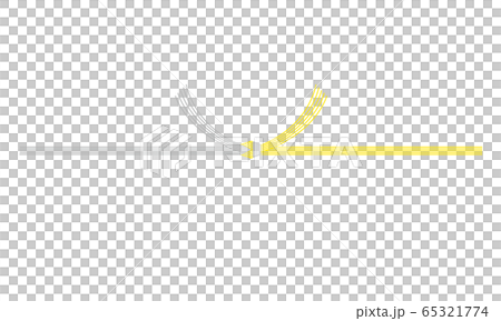 熨斗紙_黄白結び切り 水引(5本)弔事用 熨斗紙_黄白結び切り 水引(5本)弔事用 65321774