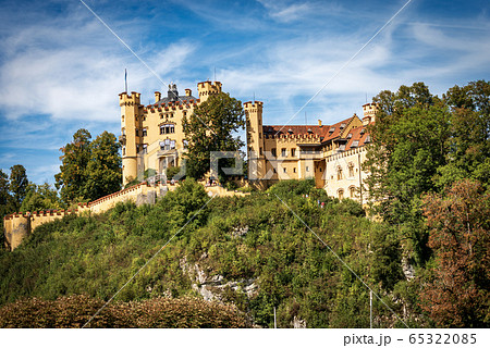 Hohenschwangau Castle in Schwangau village - Bavaria Germany Hohenschwangau Castle in Schwangau village - Bavaria Germany 65322085