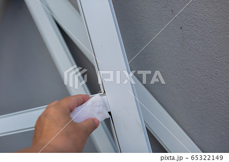 網戸の張替え　DIY　洗い 65322149