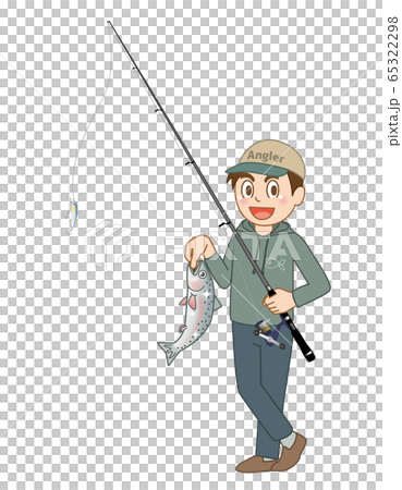 釣り人のイラスト素材 [65322298] - PIXTA