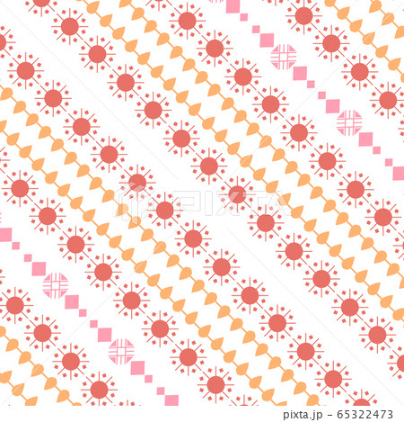 Seamless Abstract pattern on embroidery design for home wall decor. 65322473