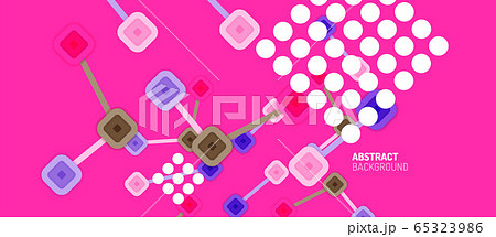 Abstract square dot connections, flat style multicolored geometric background for Wallpaper, Banner, Background, Card, Book Illustration, landing page or poster design Abstract square dot connections, flat style multicolored geometric background for Wallpaper, Banner, Background, Card, Book Illustration, landing page or poster design 65323986