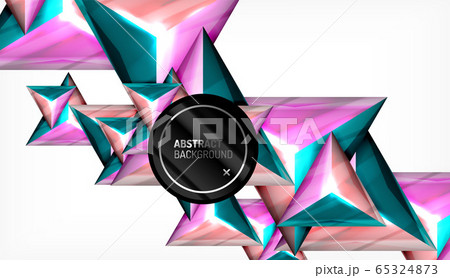 Triangle geometric vector abstract background 65324873