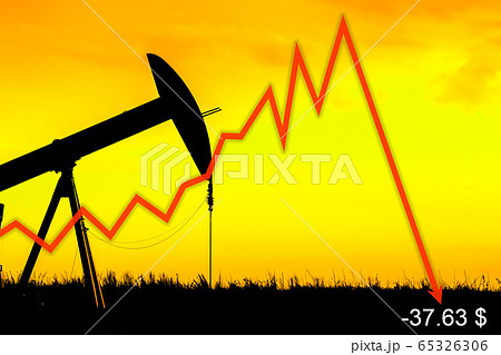 Illustration depicting the historic fall in the Illustration depicting the historic fall in the 65326306
