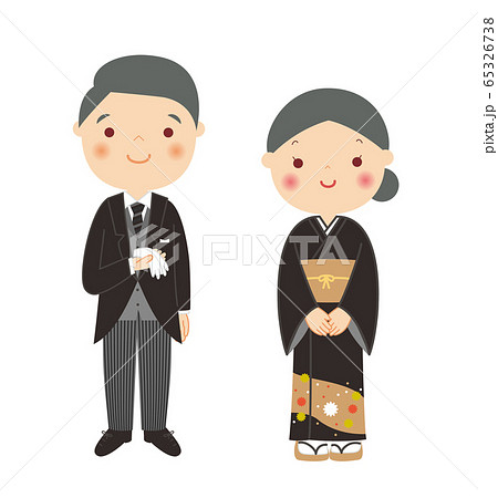 結婚式 両親 親族 フォーマルのイラスト素材