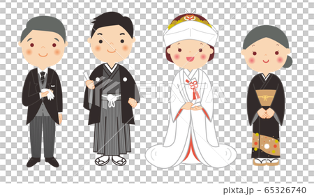 Bride and Groom and Parents Wedding Wedding 65326740