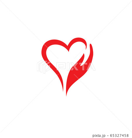 Hand love Logo Template vector Hand love Logo Template vector 65327458
