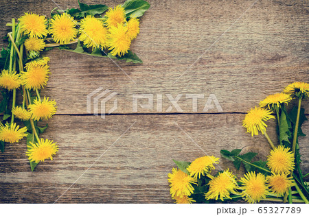 Dandelion flowers, background 65327789