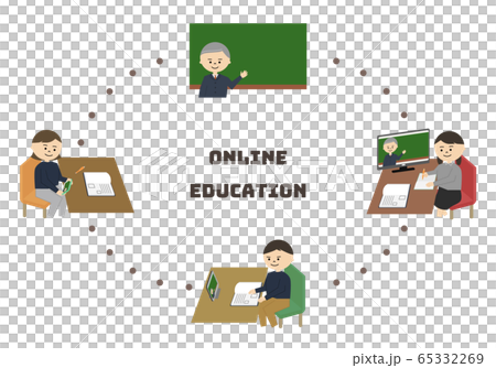 オンライン授業　男性教師 65332269